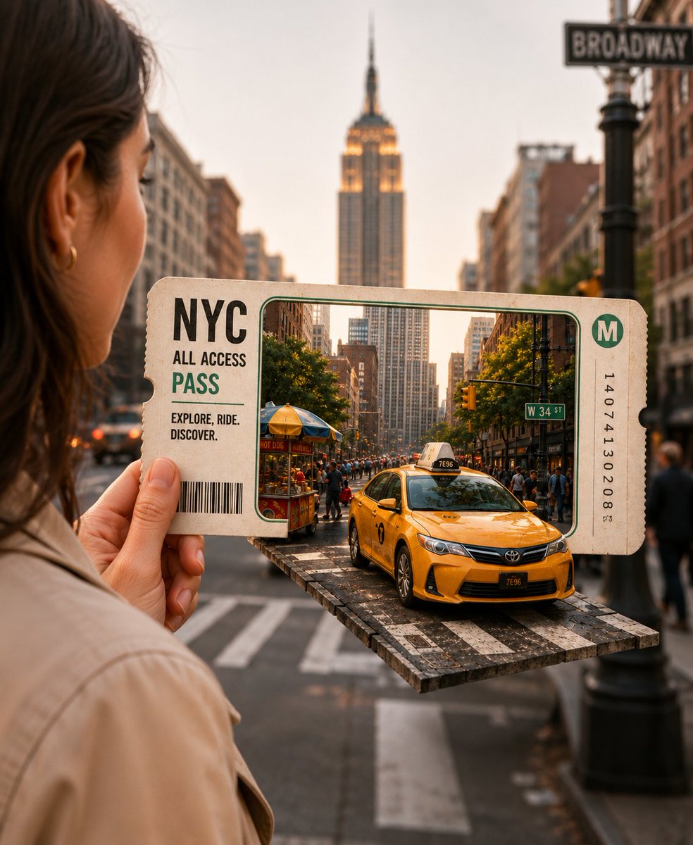 3D Travel Ticket — example output