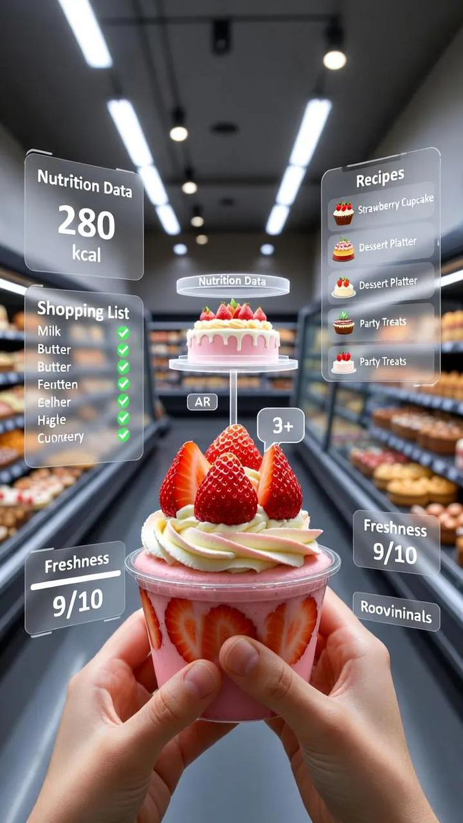 AR Grocery Overlay POV — example output