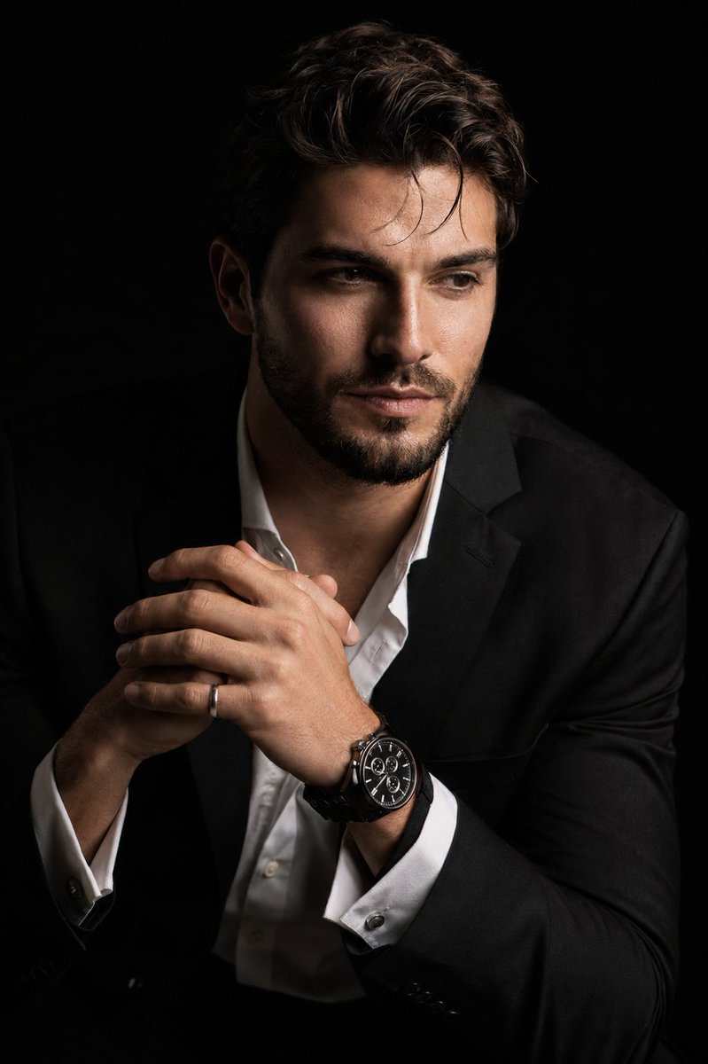 Chiaroscuro Hyper-realistic Portrait — example output