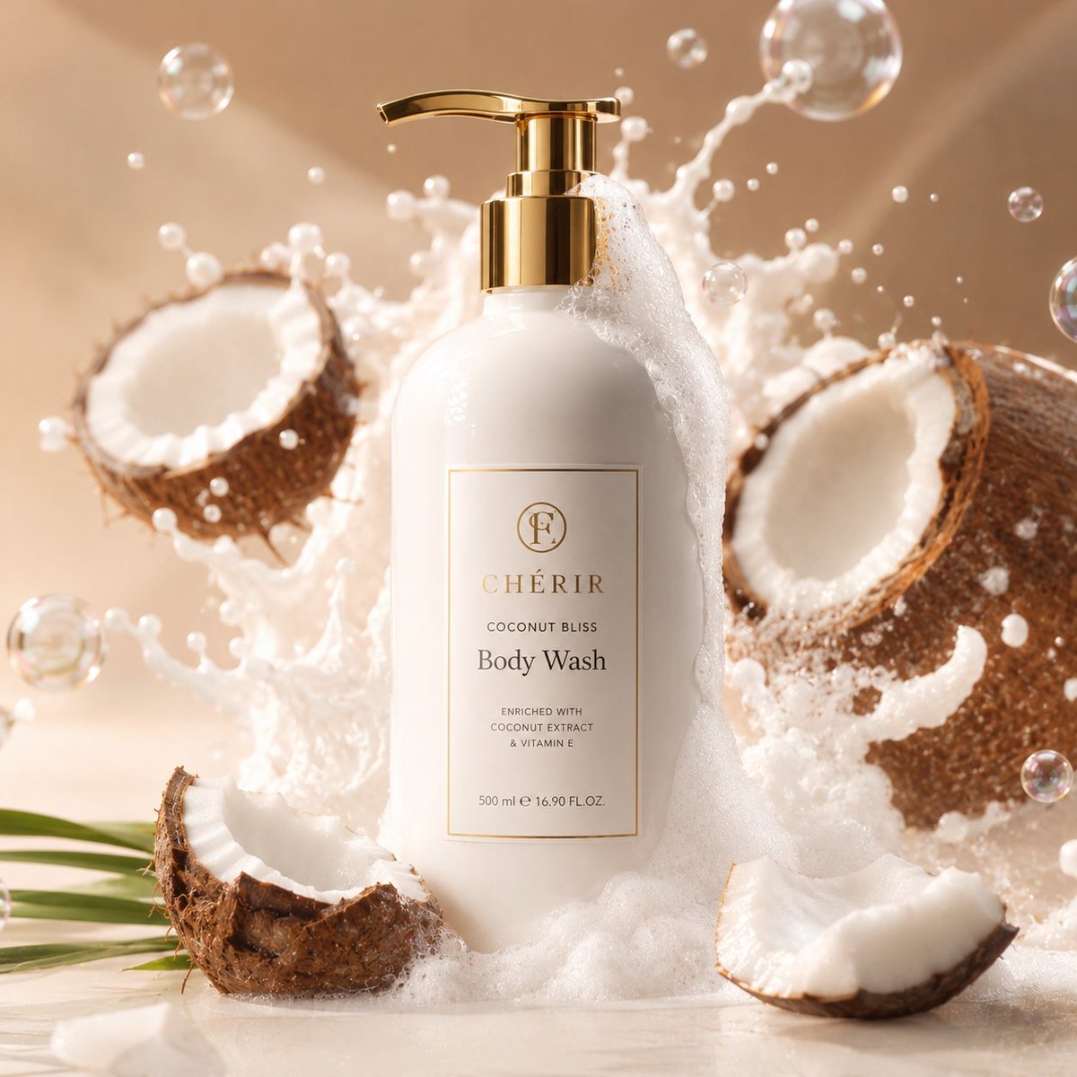 Coconut Paradise Skincare Ad — example output