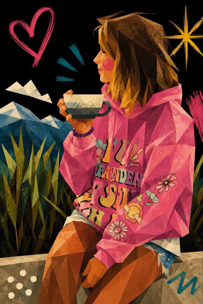 Cubist Kawaii Vector Portrait — example output