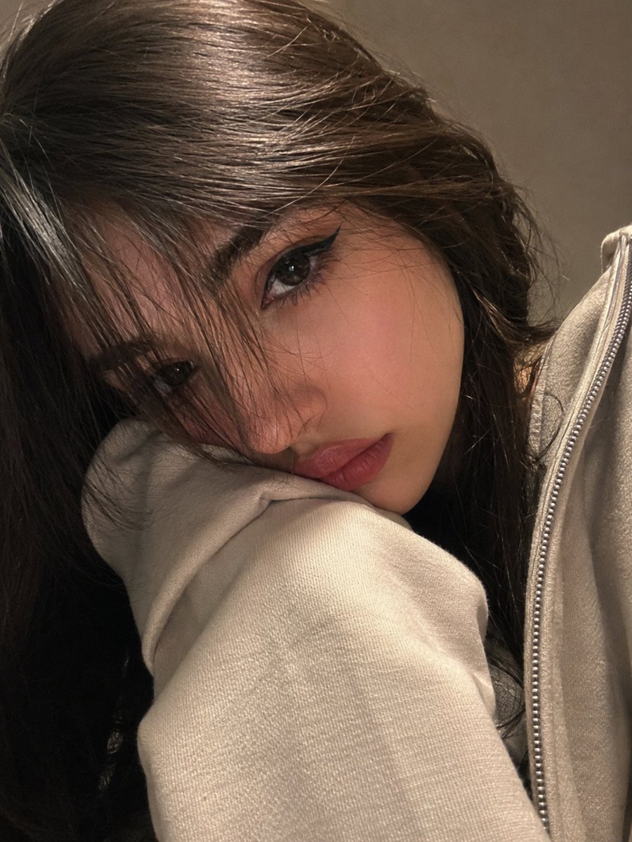 Curtain Bang Close-up Portrait — example output