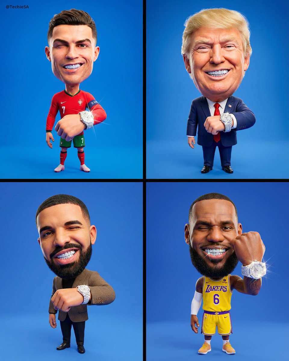 Grillz Caricature Figure — example output