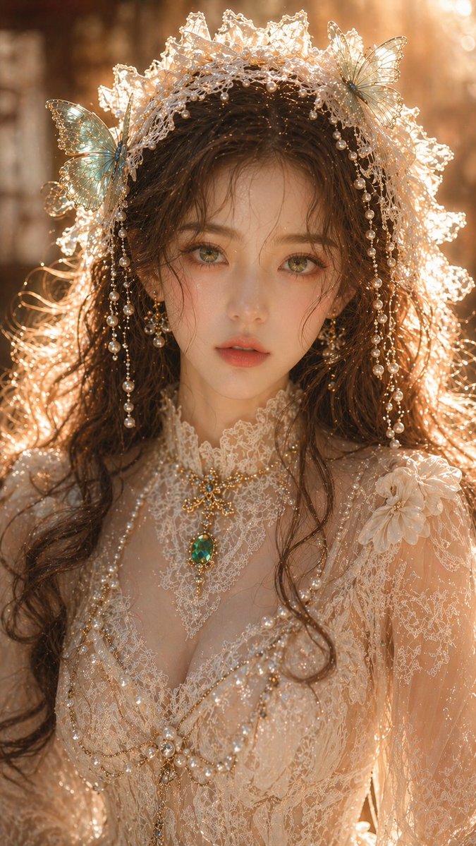 Dreamy Oriental Female Portrait Prompt — example output