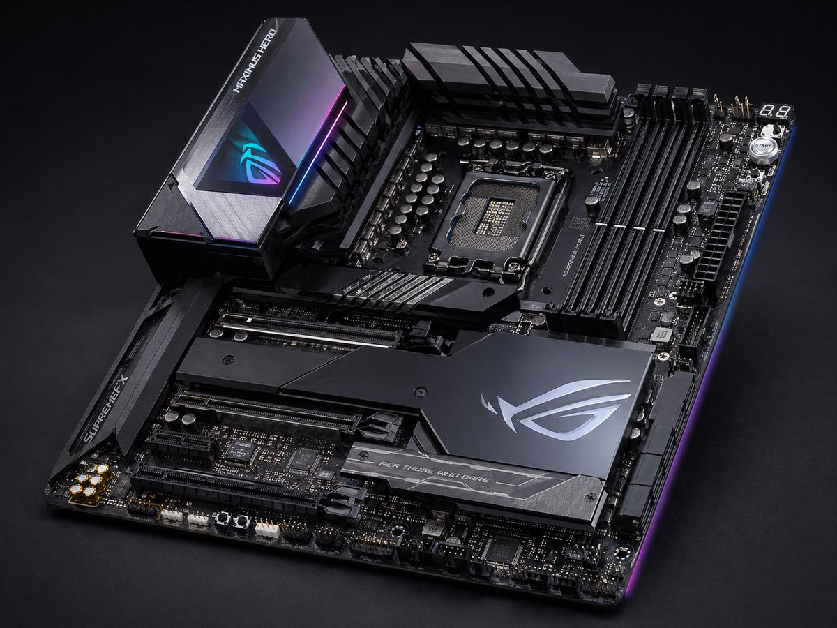 Gaming Motherboard Studio Shot — example output