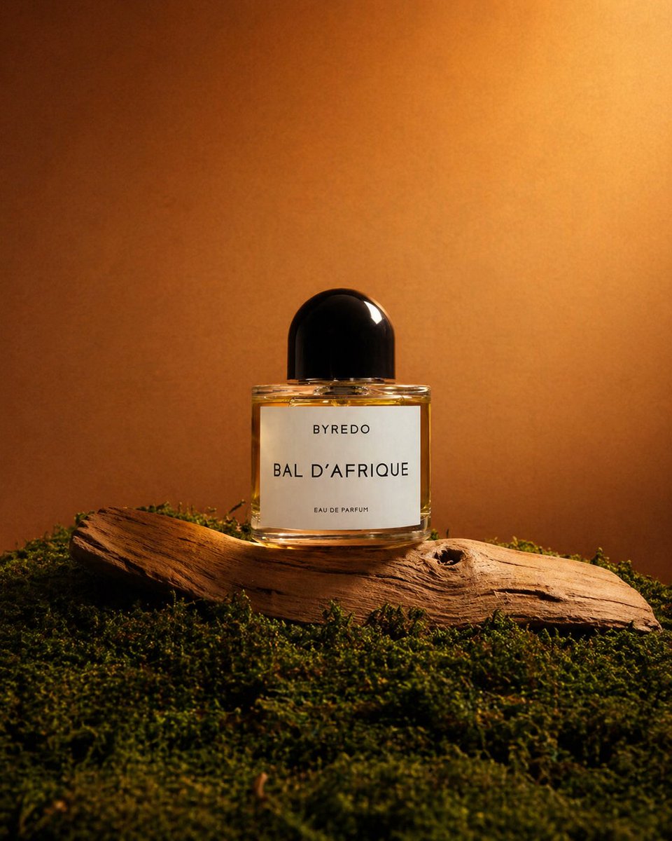 Editorial Perfume Shot on Moss — example output