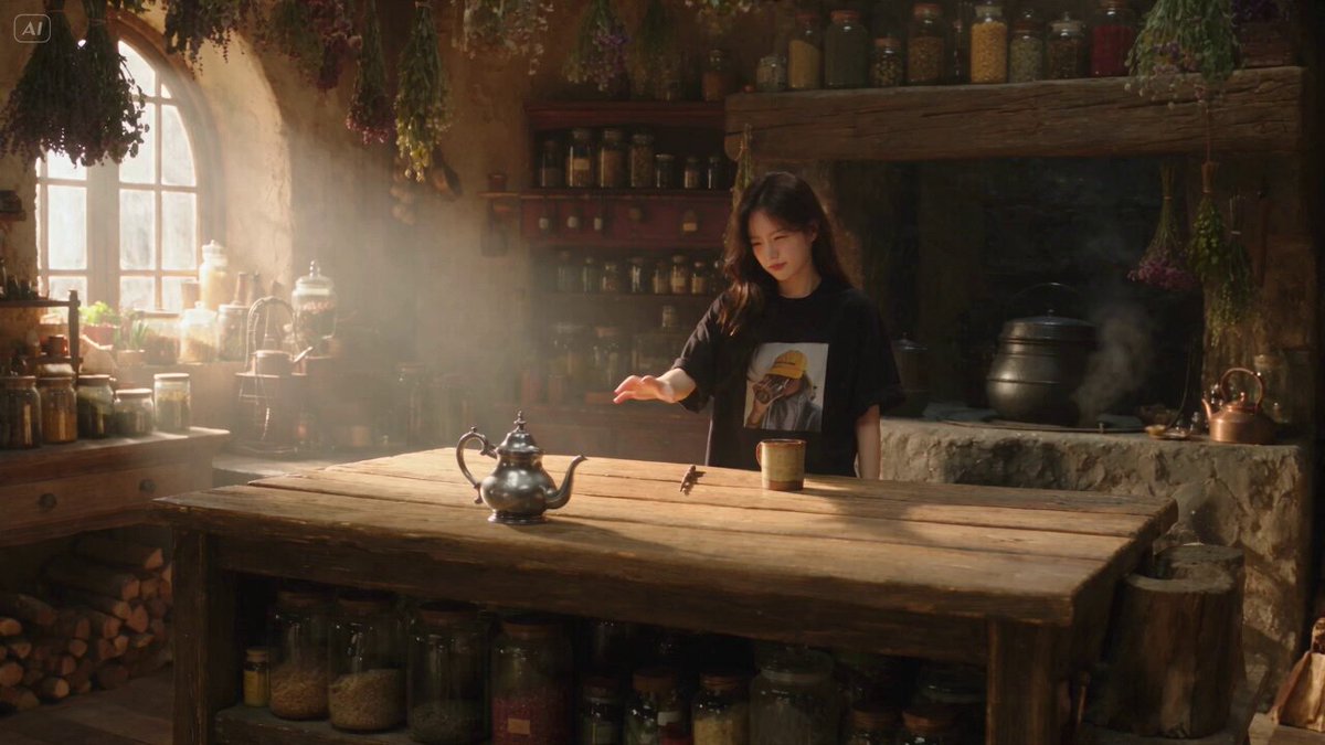 Enchanted Kitchen Tea Magic — example output