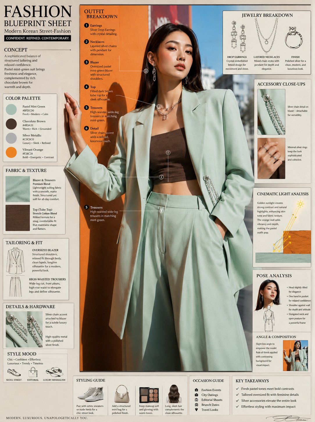 Fashion Blueprint Editorial Sheet — example output