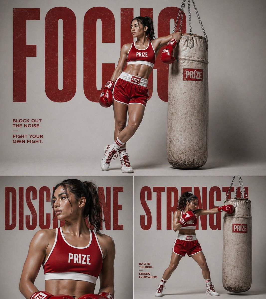 Fitness Boxing Campaign Collage — example output