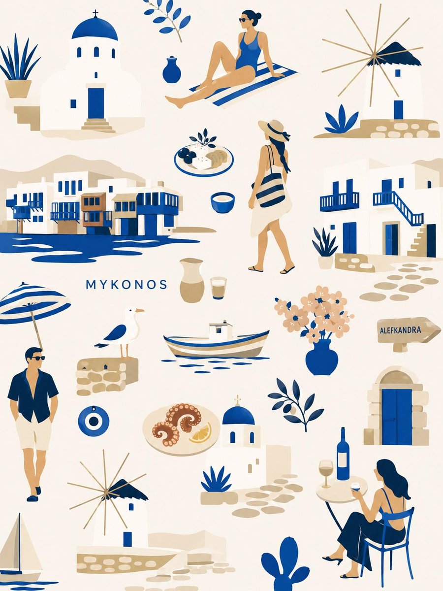 Flat-Vector City Lifestyle Collage — example output