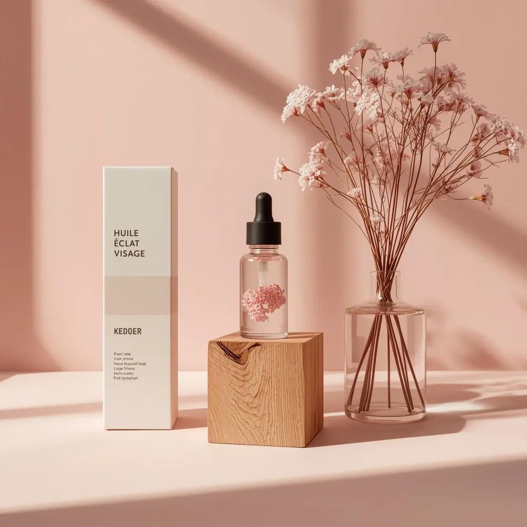 Floral Serum Product Shot — example output