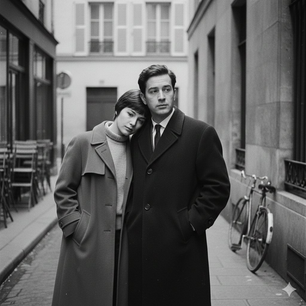 French New Wave Film Still — example output