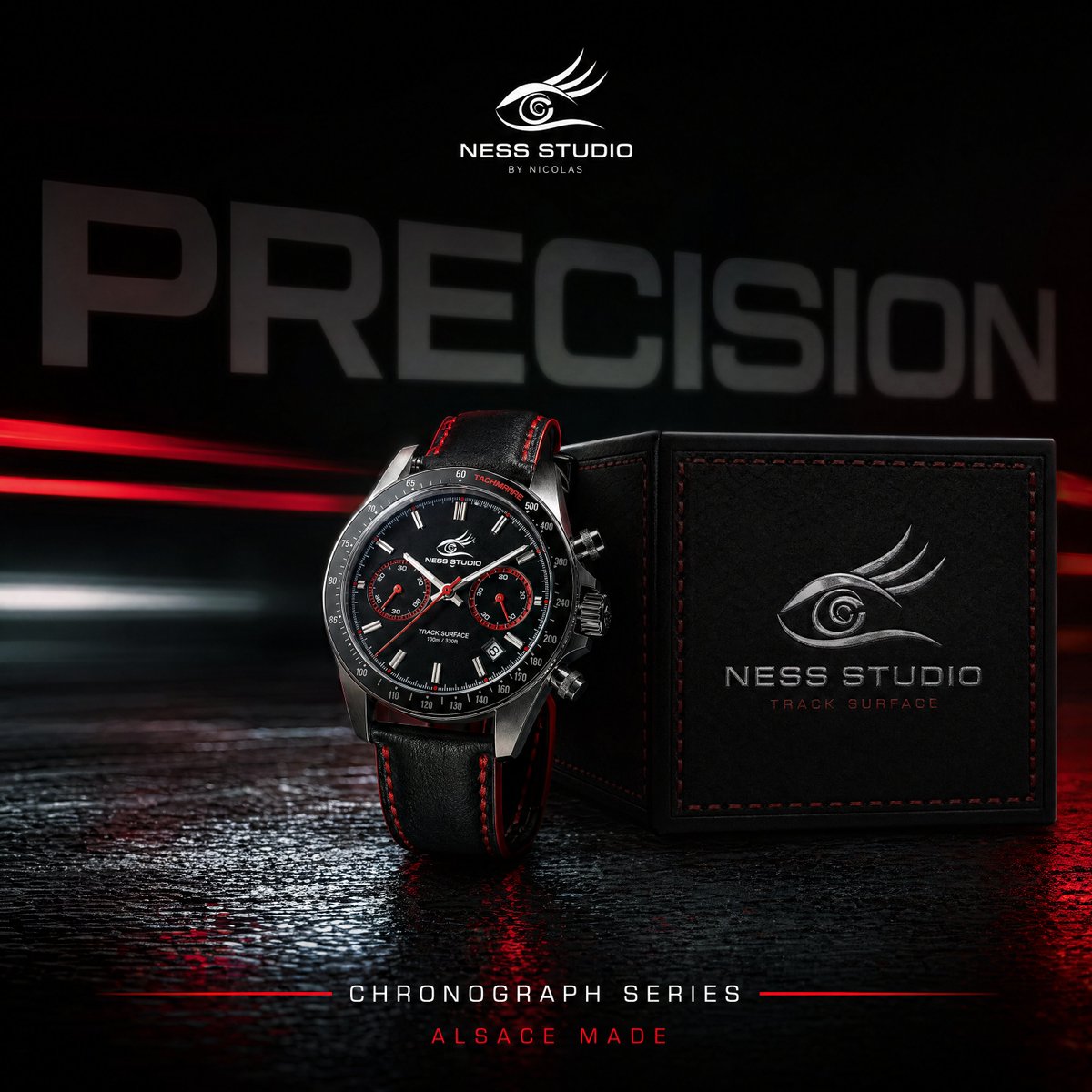 Luxury Chronograph Watch Ad — example output