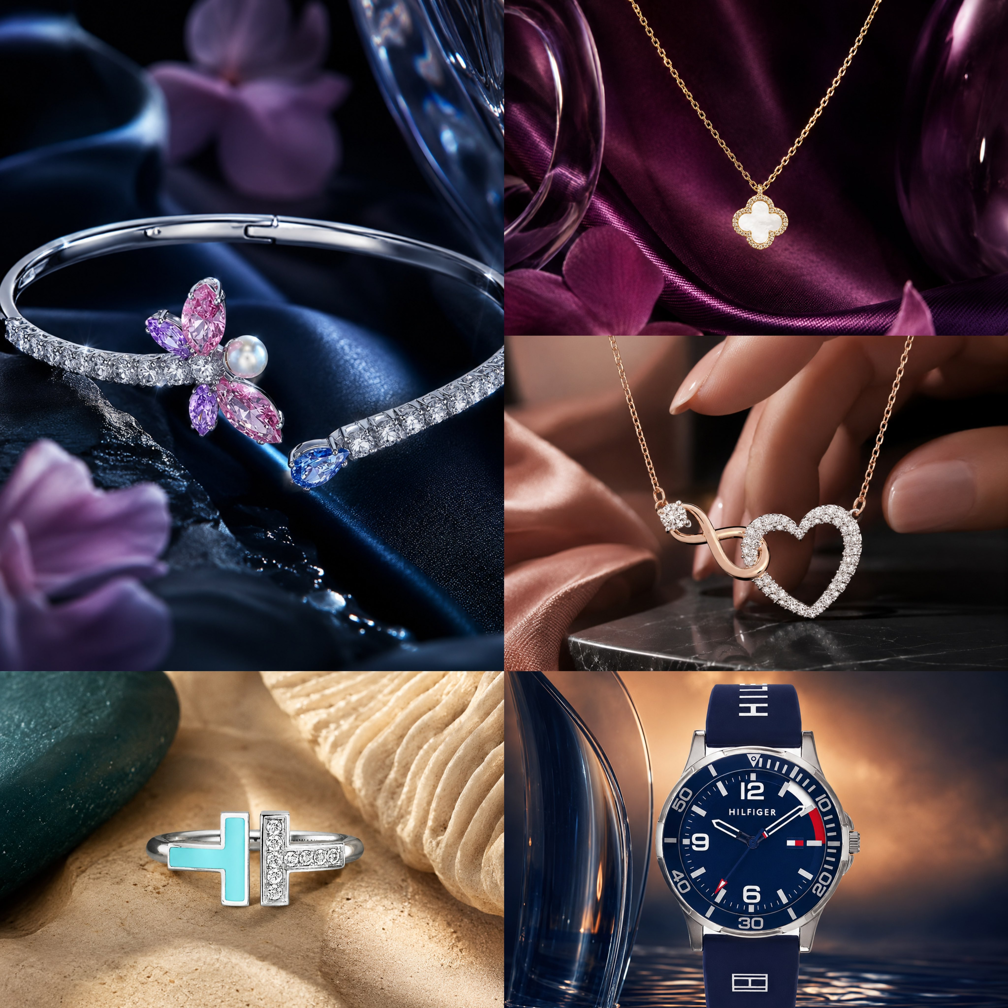 Luxury Jewelry Contrast Campaign — example output