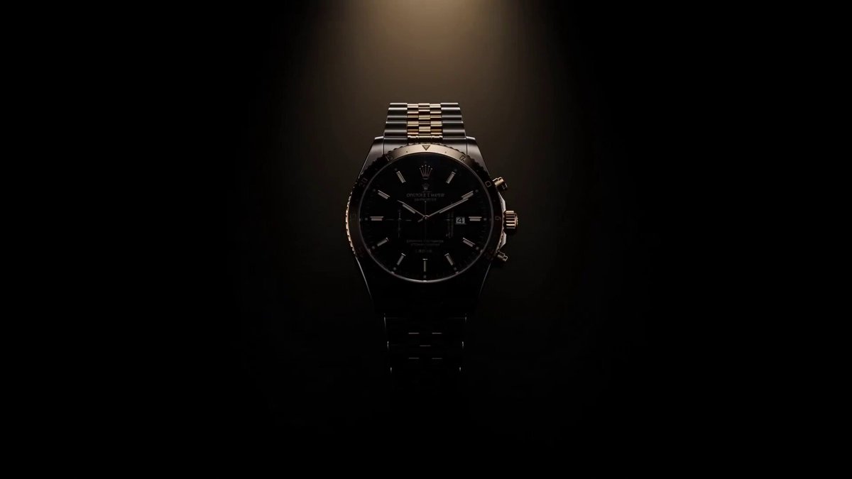 Luxury Watch Dramatic Beam Product Shot — example output