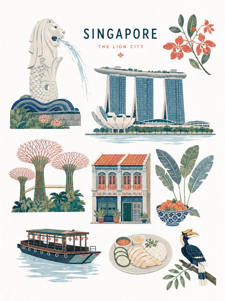 Mid-Century Editorial Illustration — example output
