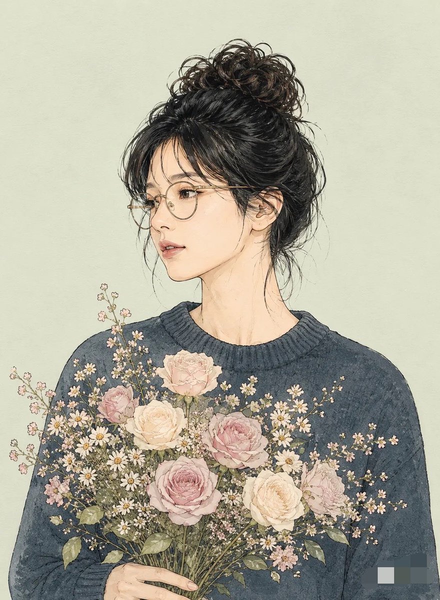 Line Art Portrait — example output