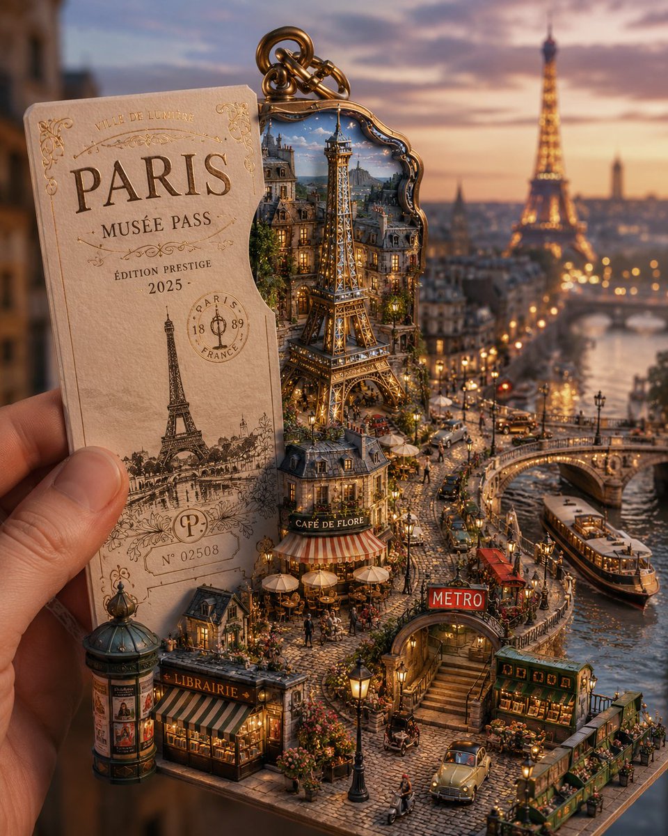 Miniature City Travel Card — example output