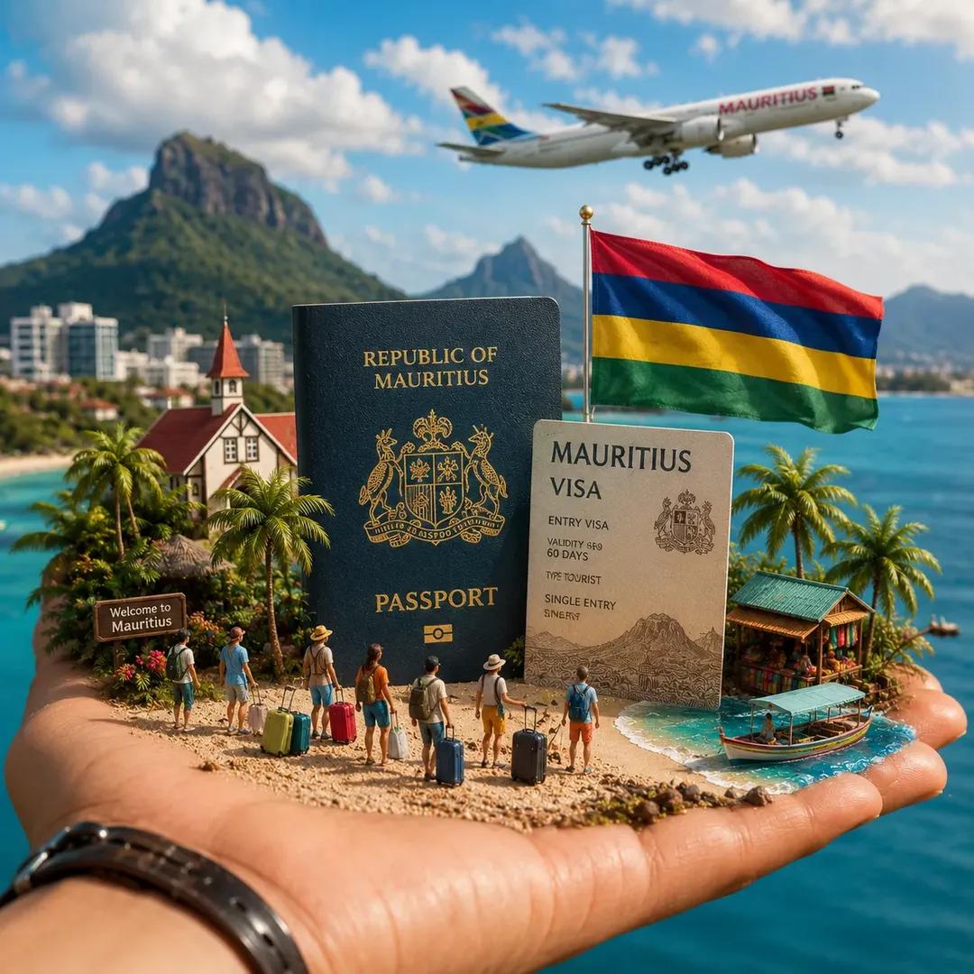 Miniature Travel World Poster — example output