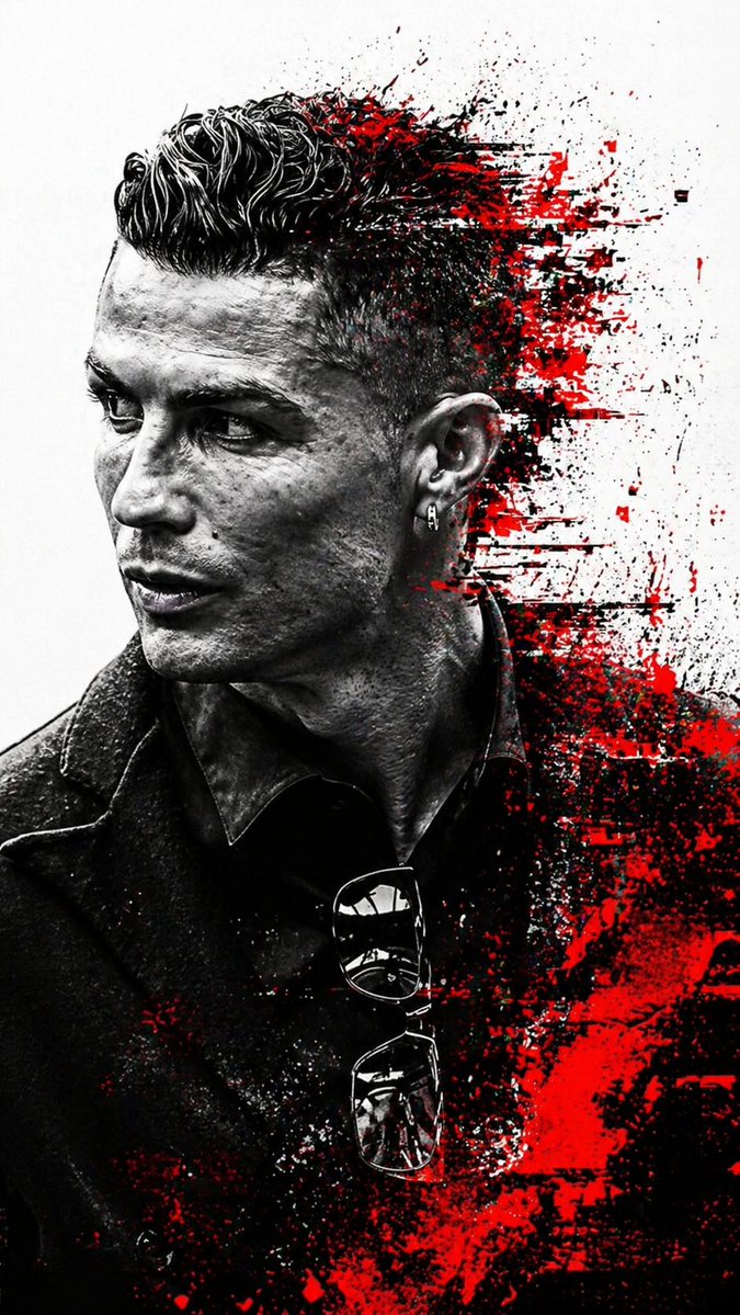 Monochrome Glitch Profile Portrait — example output