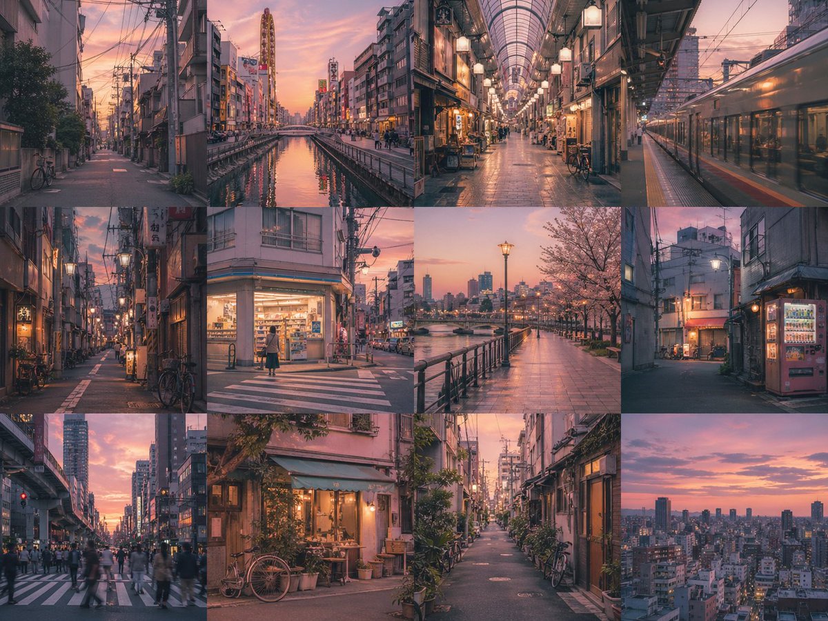 Multi-panel Image Board Template — example output