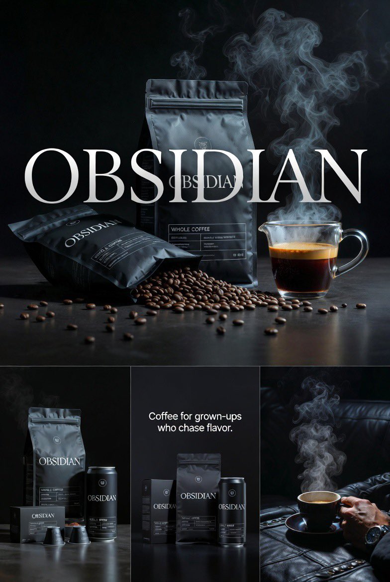 Obsidian Coffee Brand Campaign — example output