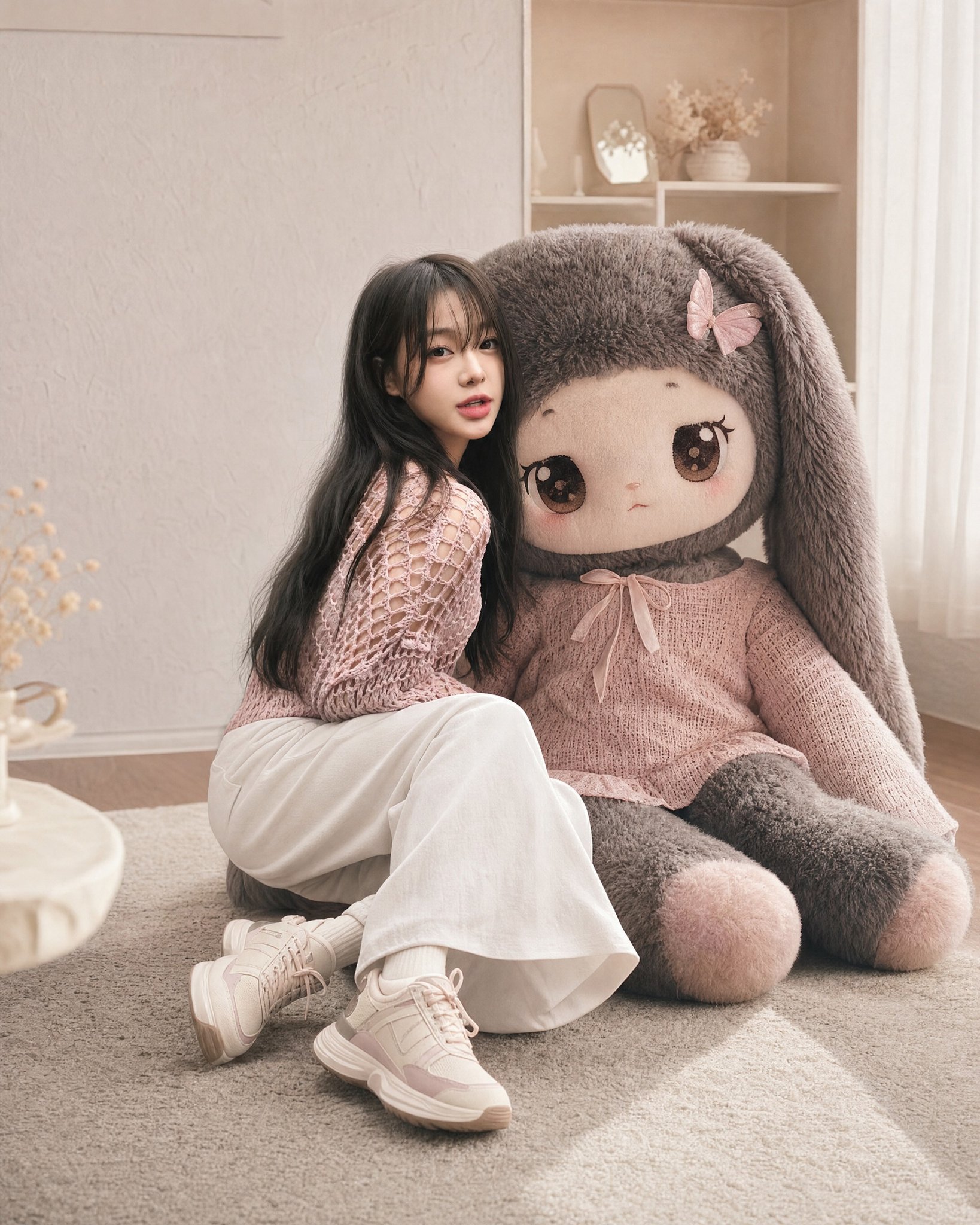 Plush Mascot Companion Portrait — example output