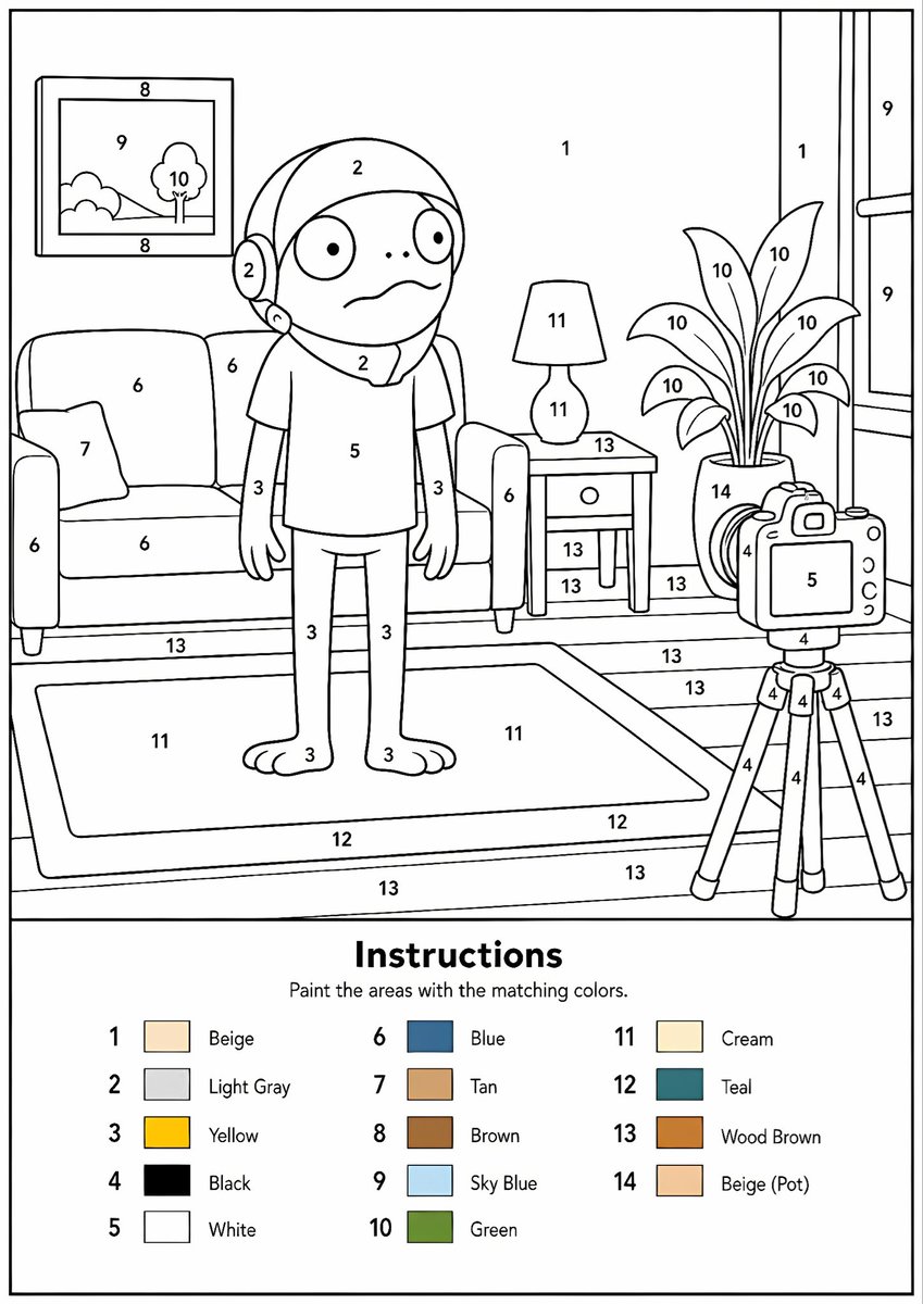 Paint By Numbers — example output