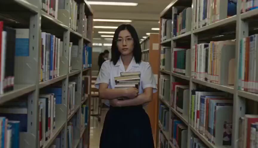 School Library Vlog Cinematic — example output