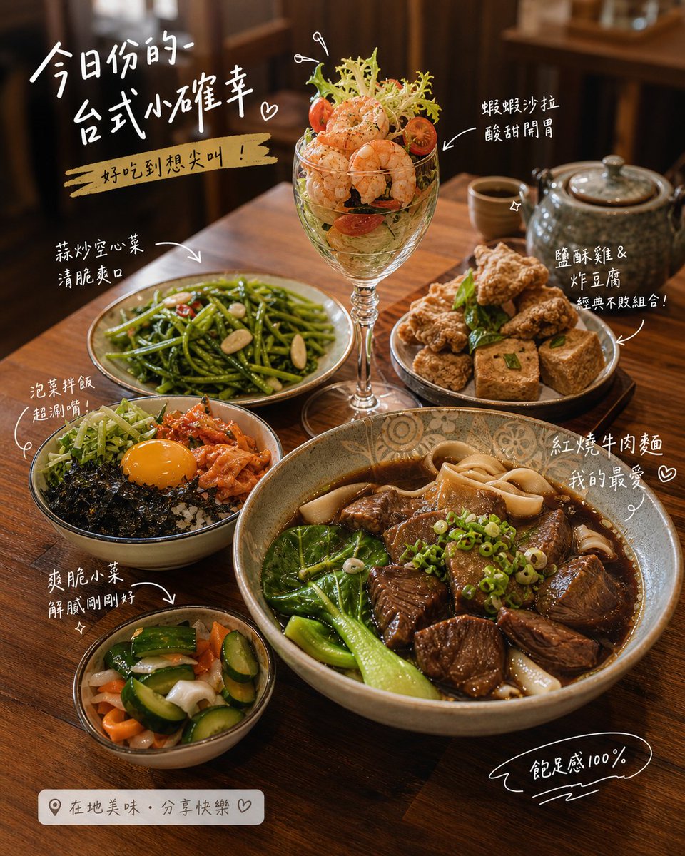 Taiwanese Food Blog Spread — example output