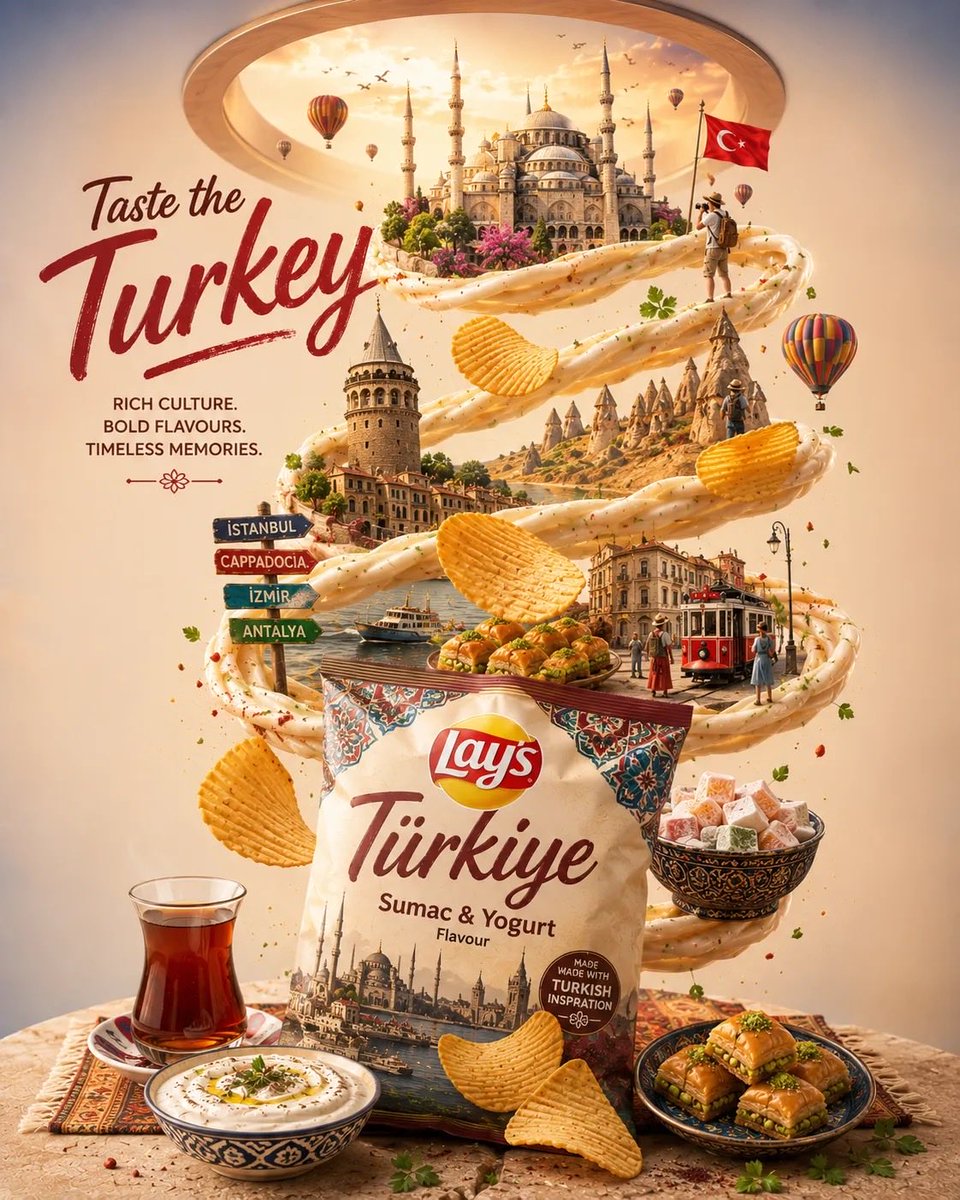 Travel Food Advertisement Poster — example output