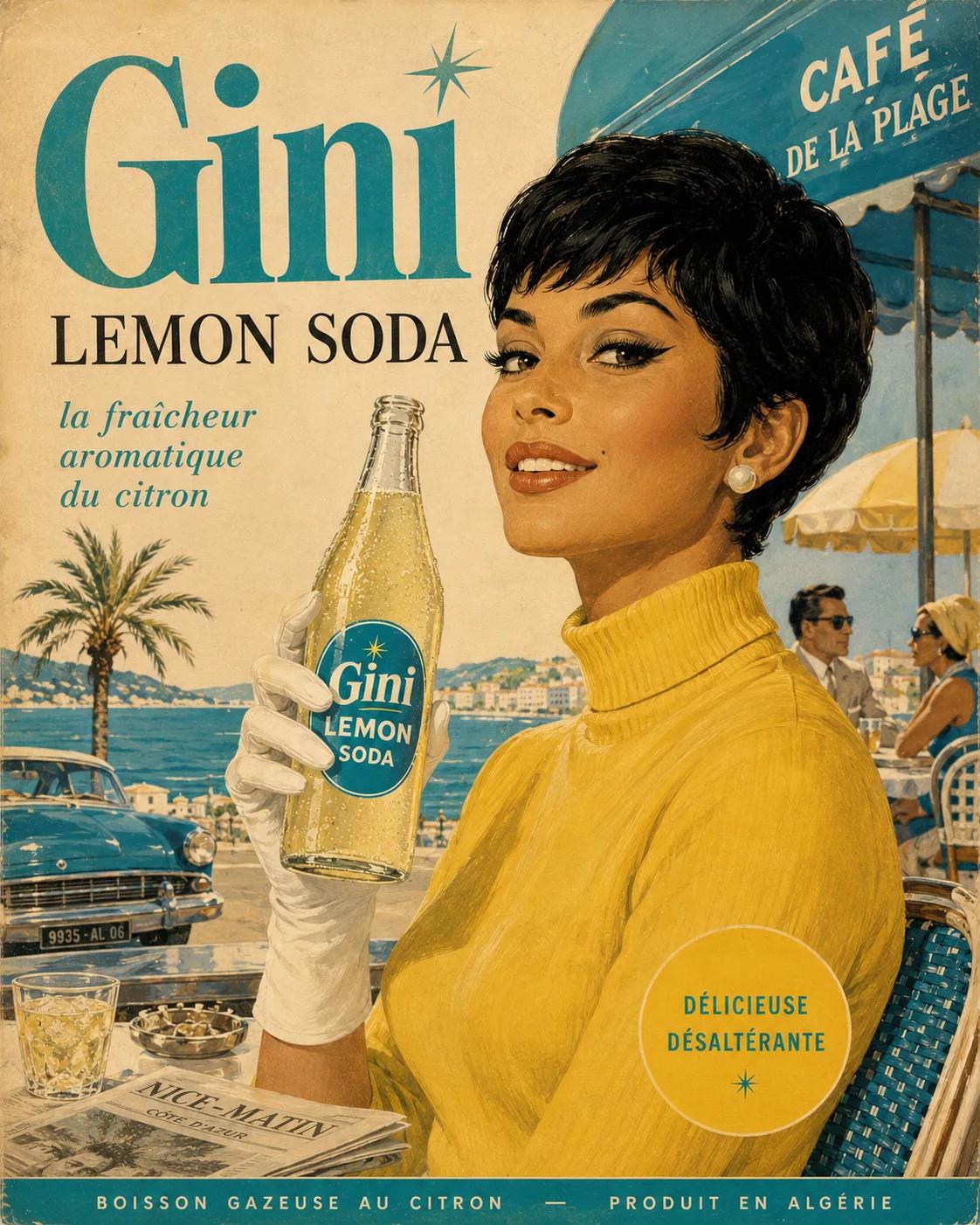 Vintage 1960s Beer Ad Poster — example output