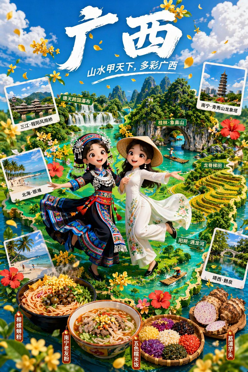 3D Animated Tourism Infographic Poster — example output