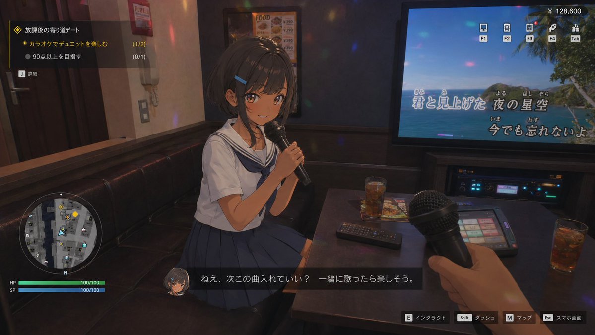 3D Anime RPG Gameplay Screen — example output