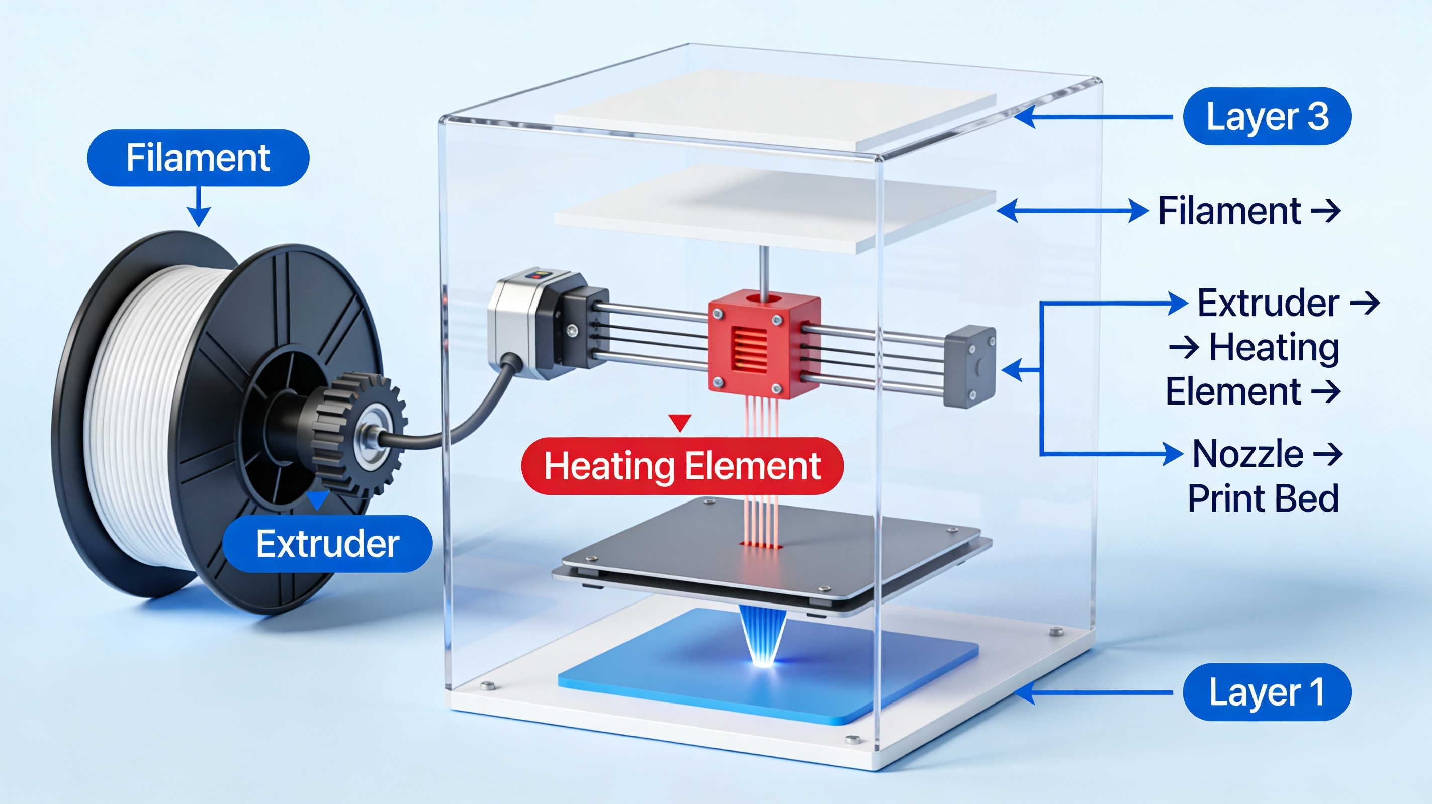 3D Printer Works Diagram — example output