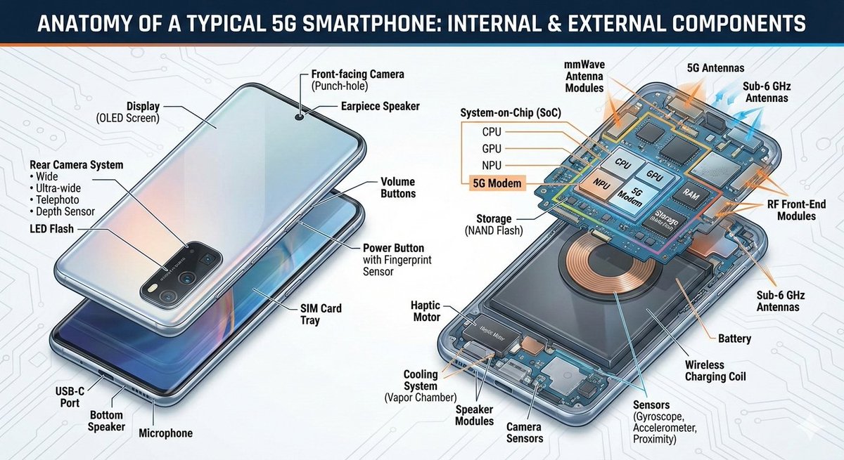 5G Smartphone Infographic Prompt — example output