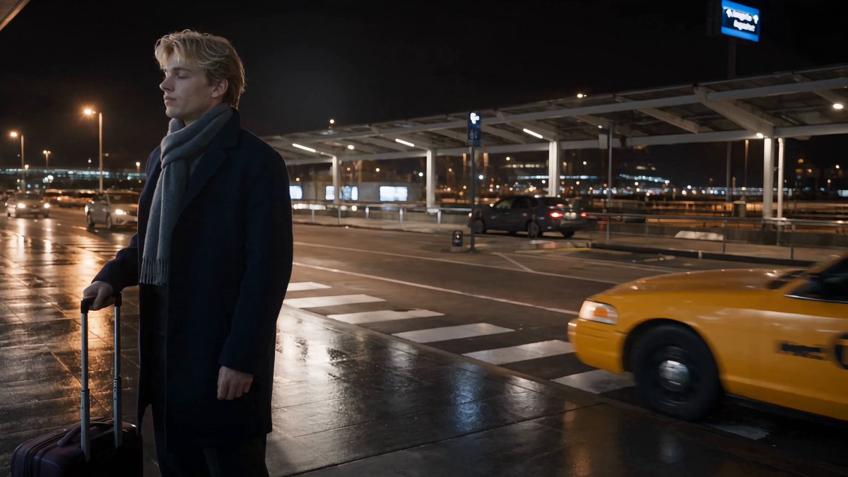 Cinematic Airport Breakup Scene — example output
