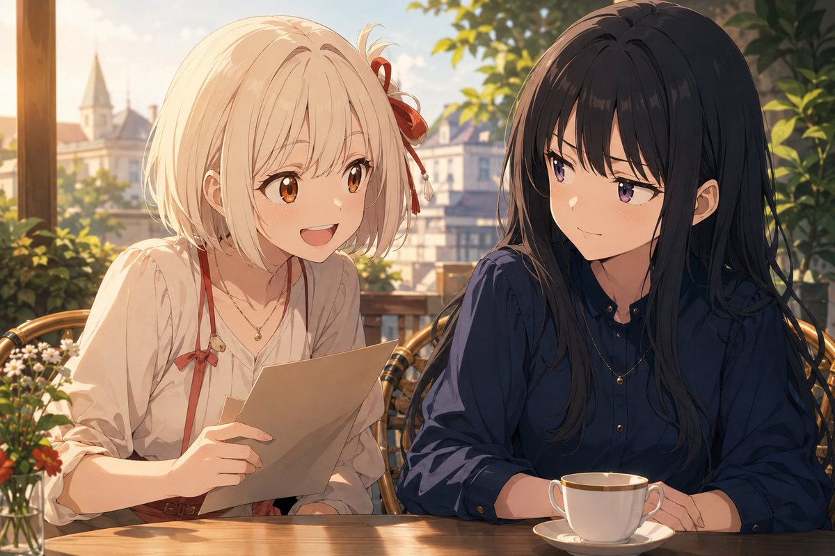 Anime Café Terrace Friends — example output