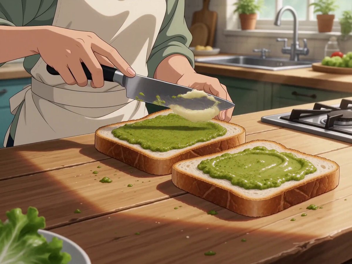 Anime Webtoon Sandwich Cooking Video — example output