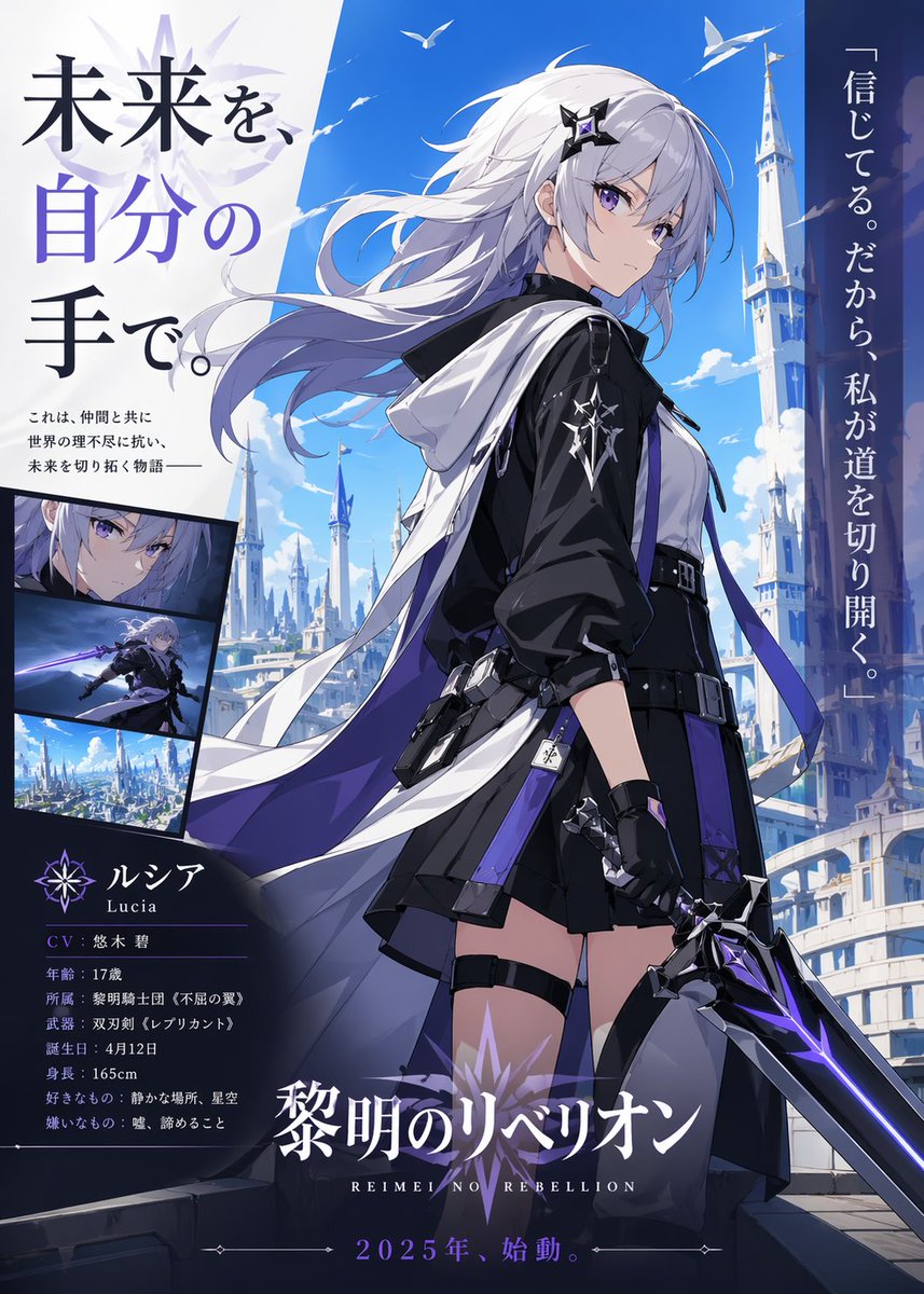 Anime Heroine Promo Poster — example output