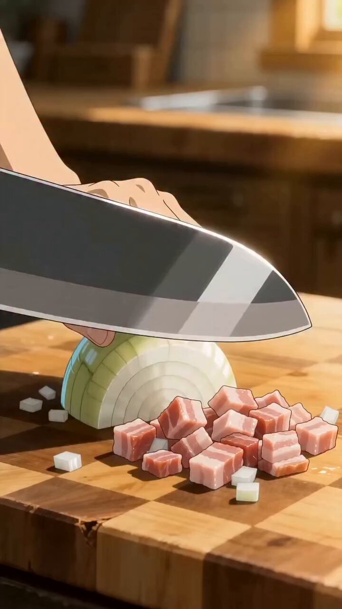 Anime Style Burger Cooking Journey — example output