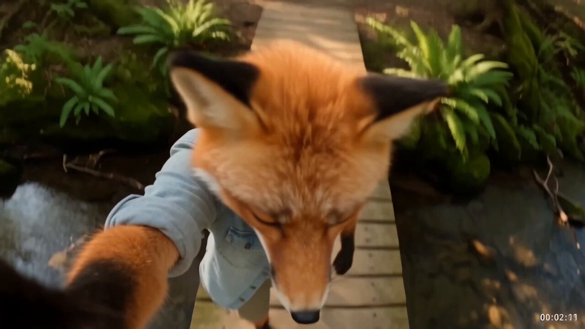 Anthropomorphic Fox Nature Vlog — example output