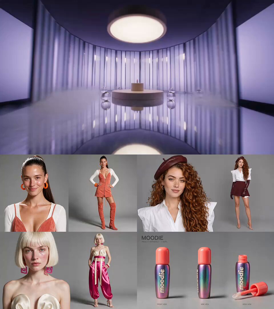 Premium Beauty Lip Tint Commercial — example output