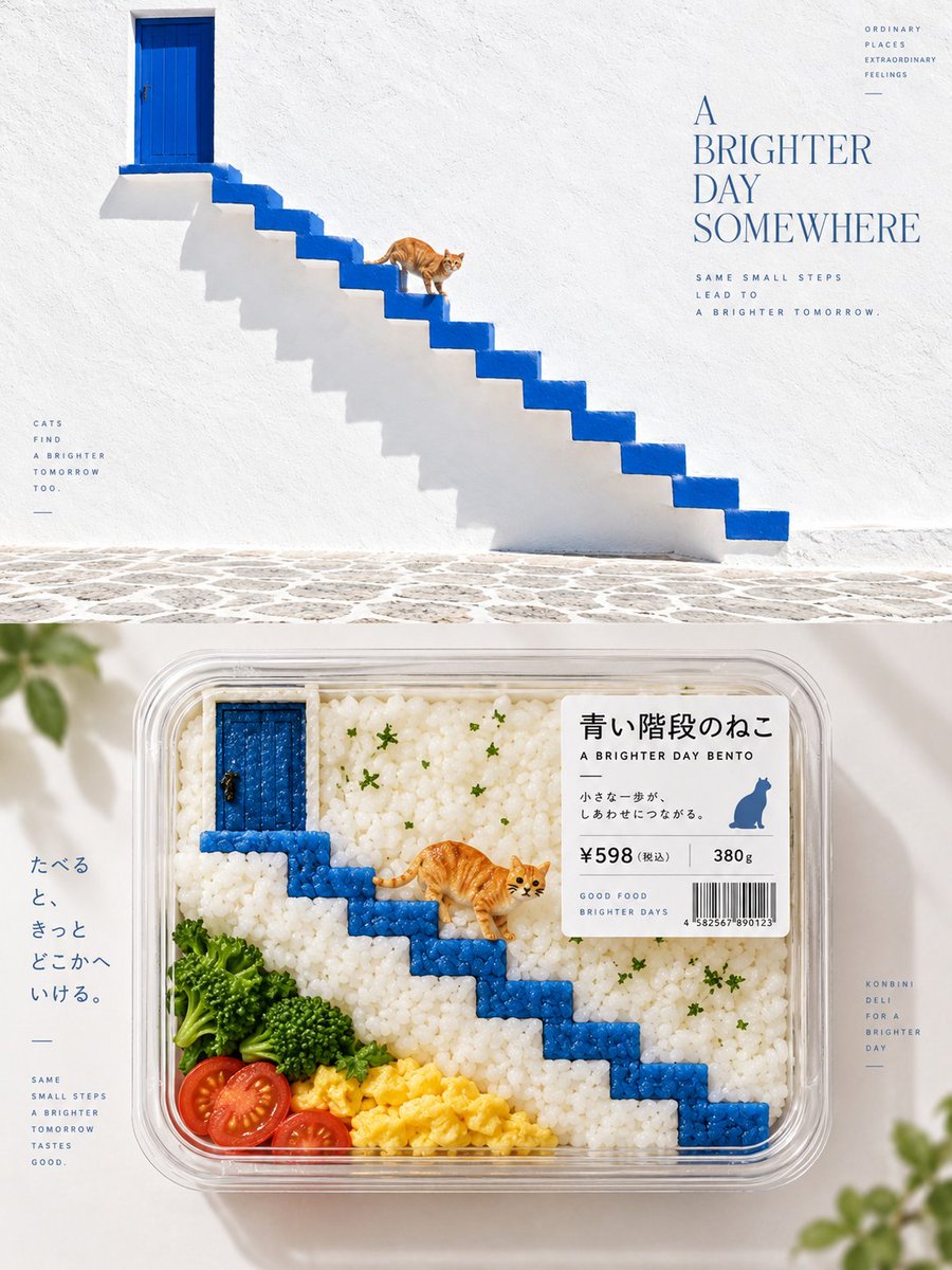 Bento-Style Food Packaging Transformation — example output