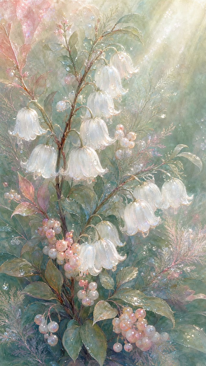 Ethereal Botanical Fantasy Illustration — example output