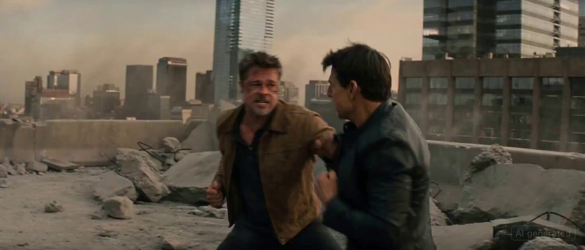 Brad Pitt and Tom Cruise Fight Scene — example output