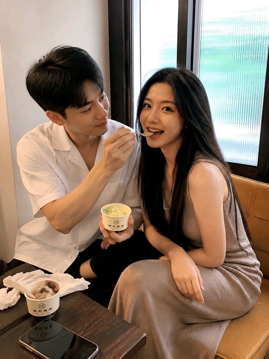 Candid Dessert Date Photography — example output