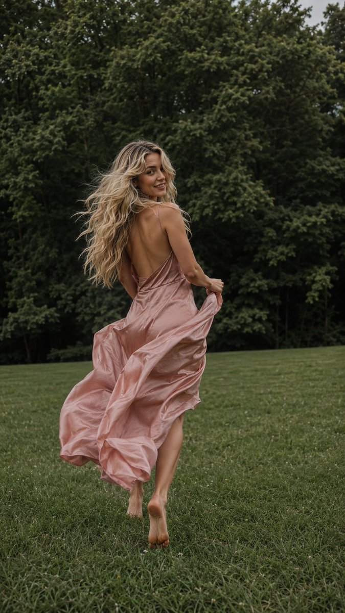 Candid Outdoor Fashion Editorial Photo — example output