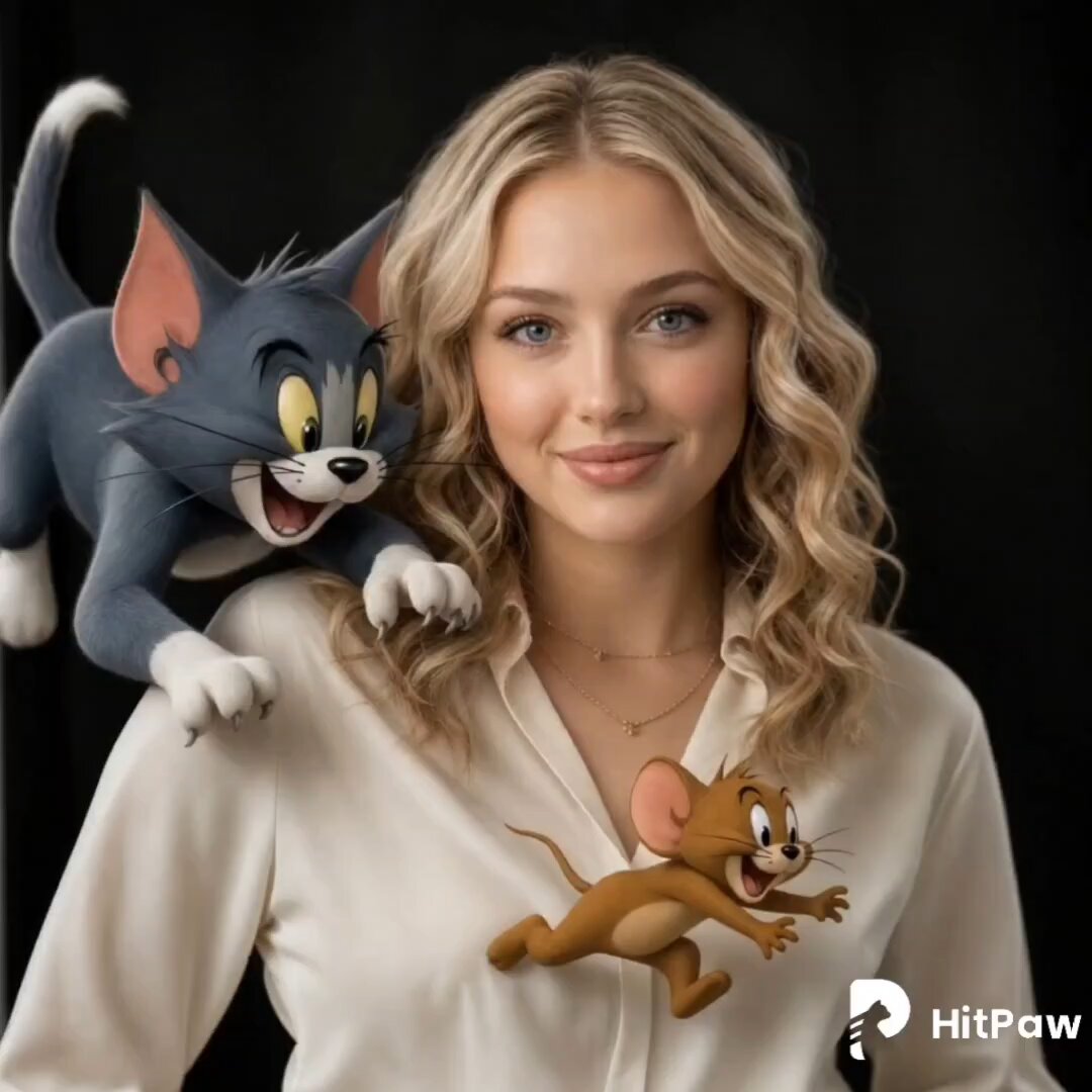 3D Cartoon Character Interaction — example output