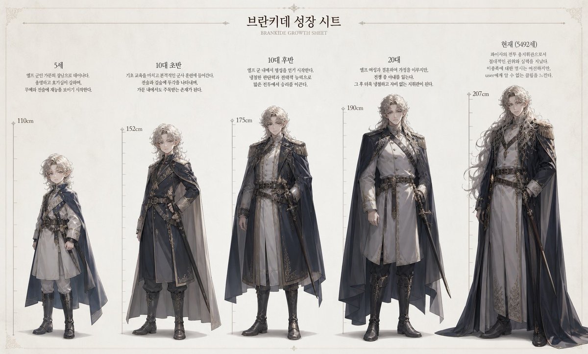 Character Growth Sheet Generator — example output